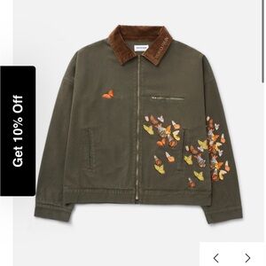 Green Butterfly Work Jacket Ryoko Rain